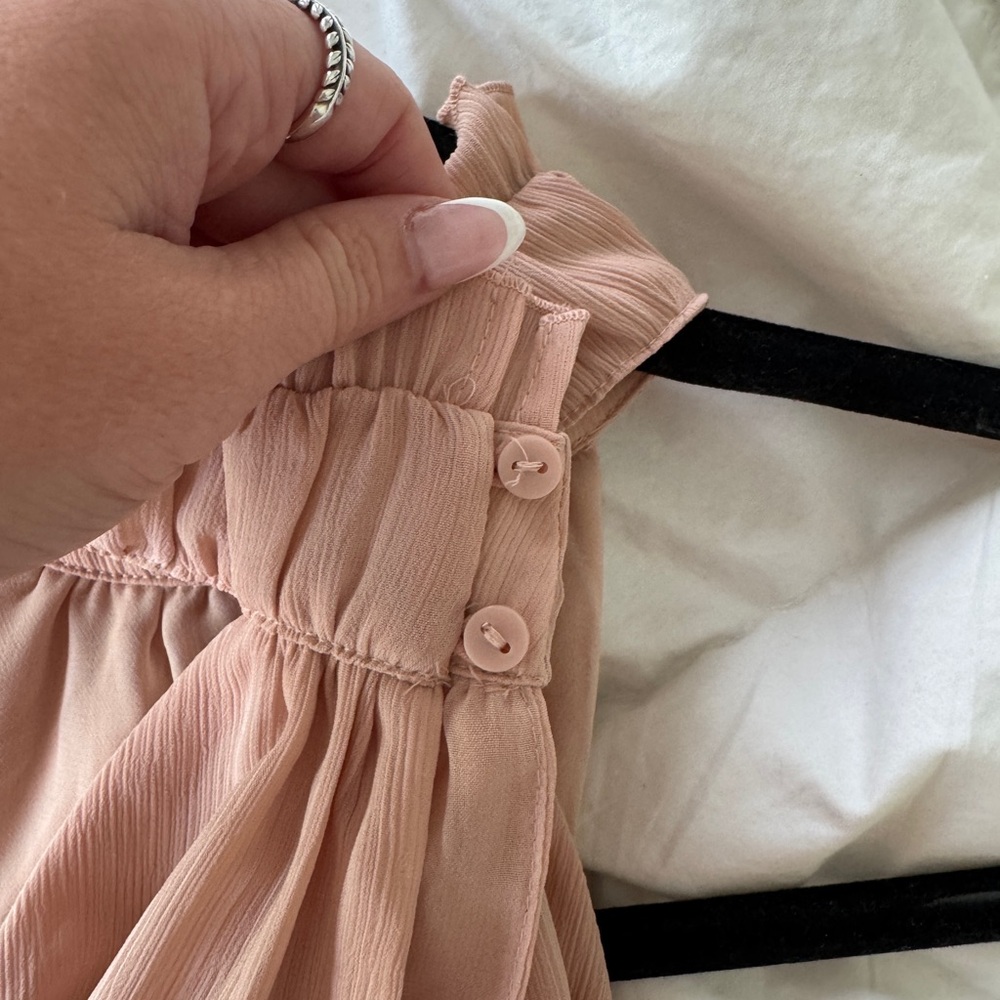 H&M Light Pink Ruffled Halter Top - Picture 5 of 6